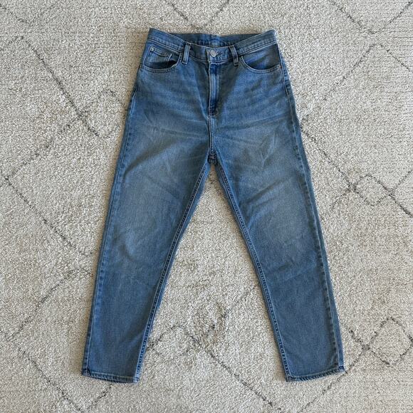 BDG High Rise Girlfriend Cropped Jeans Medium Wash Size 29 - Picture 10 of 10
